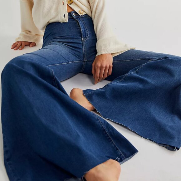 Free People We The Free Just Float On Flare Jeans Size 26 - Picture 2 of 14